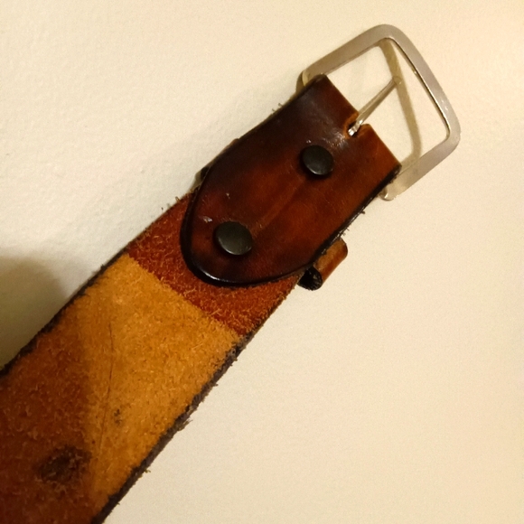 COPY For KATHY - * CINDY *Tooled Thick Brown LEATHER Belt Custom Name 40 " XL - Picture 7 of 9